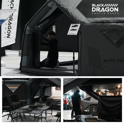 BLACK DRAGON 空間站 01天宮專業戶外露營帳篷野外過夜充氣球形帳篷